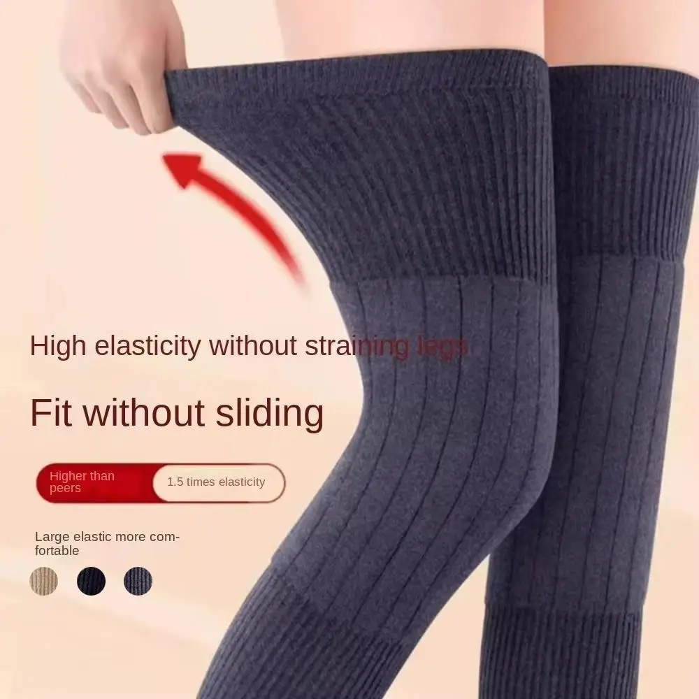 Толстые зимние теплые наколенники для мужчин - Фотография_6