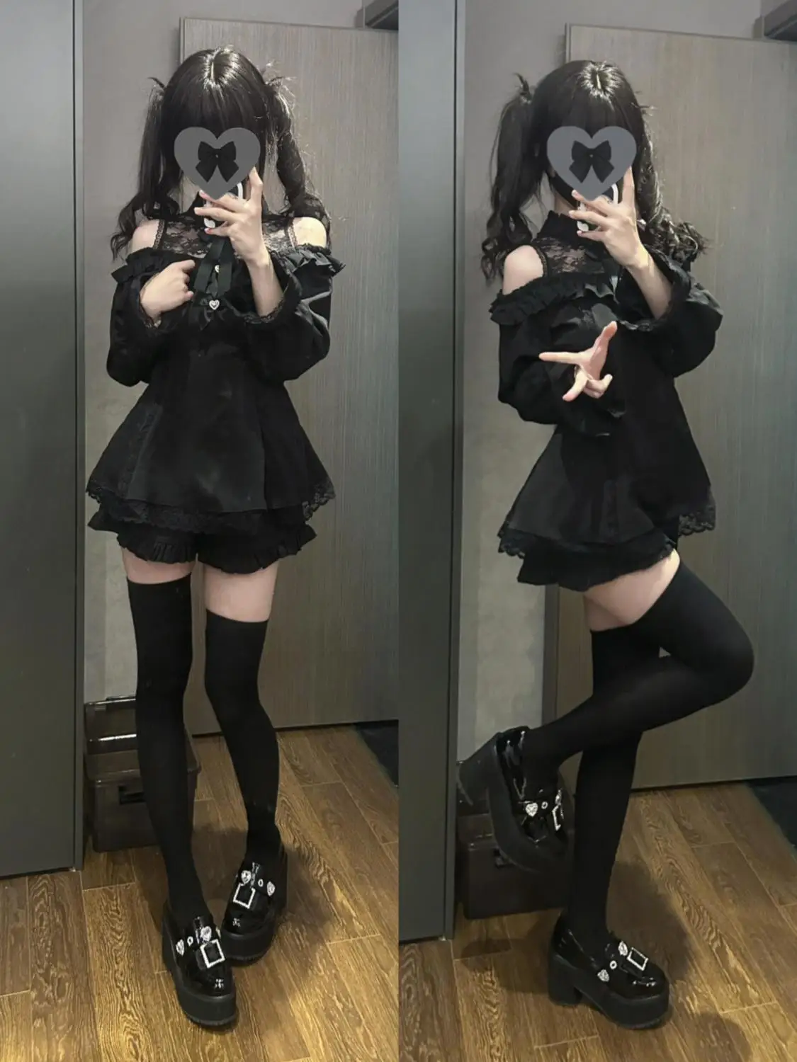 Женский комплект из двух предметов в стиле лолиты - Фотография_2