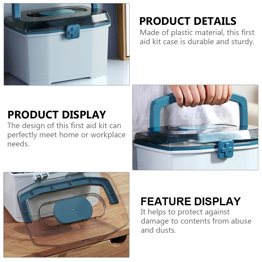 Портативная прозрачная пластиковая аптечка - Фотография_4