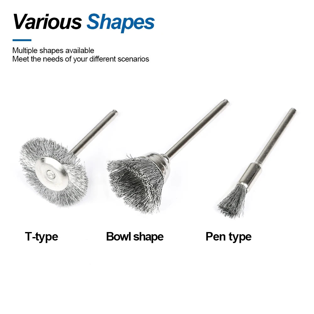 Набор стальных проволочных щеток - Фотография_3