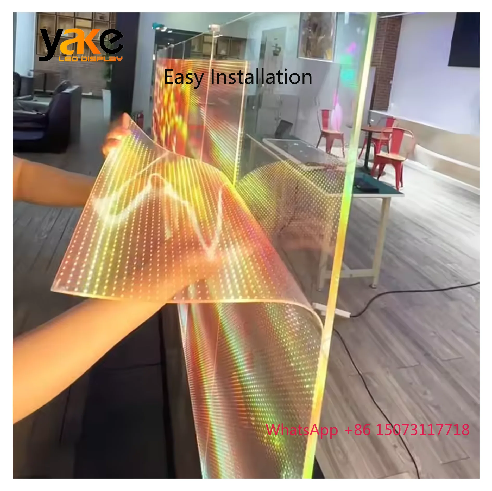 Индивидуальная гибкая прозрачная светодиодная пленка - Фотография_5