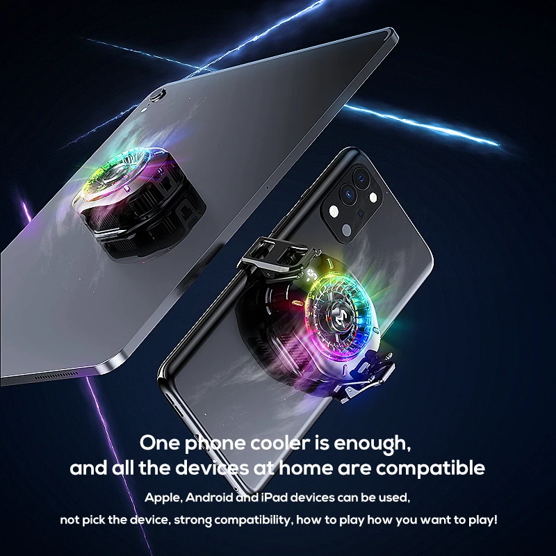 Новый полупроводниковый кулер для телефона cx10 с цветной подсветкой rgb - Фотография_4