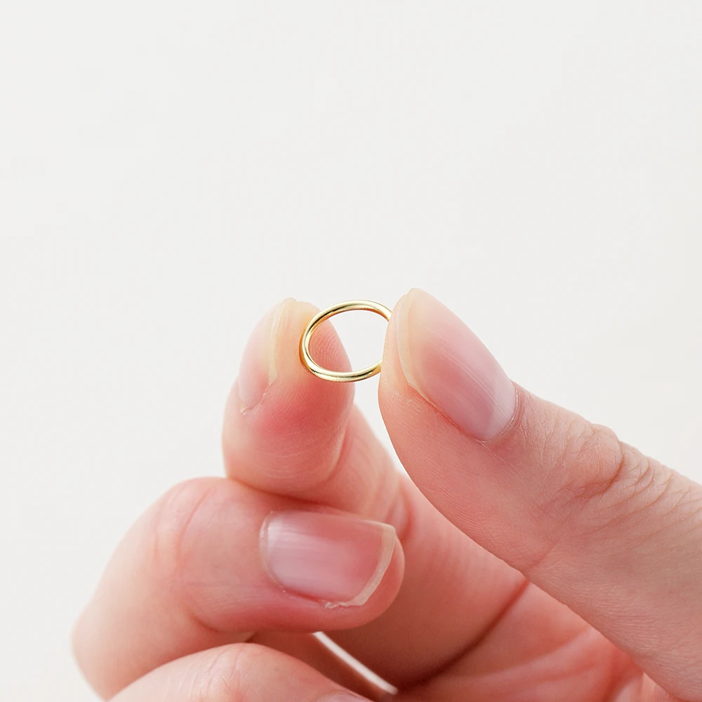 Латунное соединительное кольцо с настоящим золотом 14 к/18 к - Фотография_6