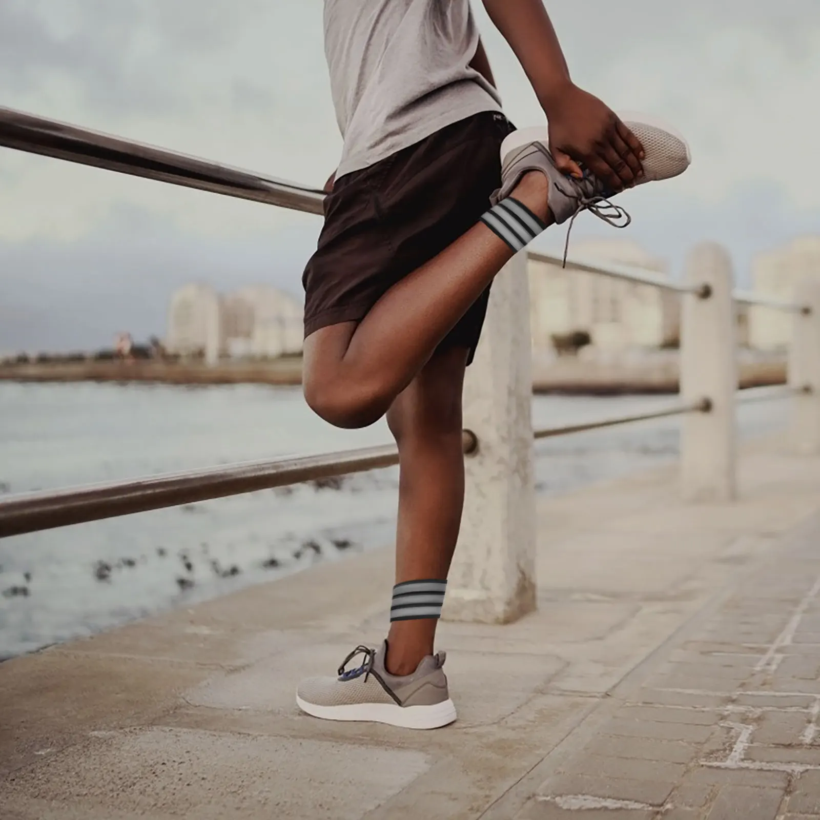 1 пара велосипедных светоотражающих ремешков для ног