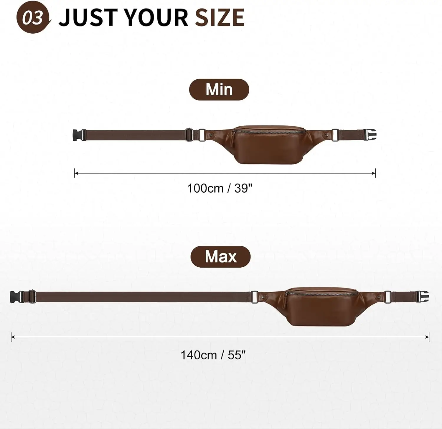 Поясная сумка из мягкой кожи для женщин и мужчин - Фотография_5