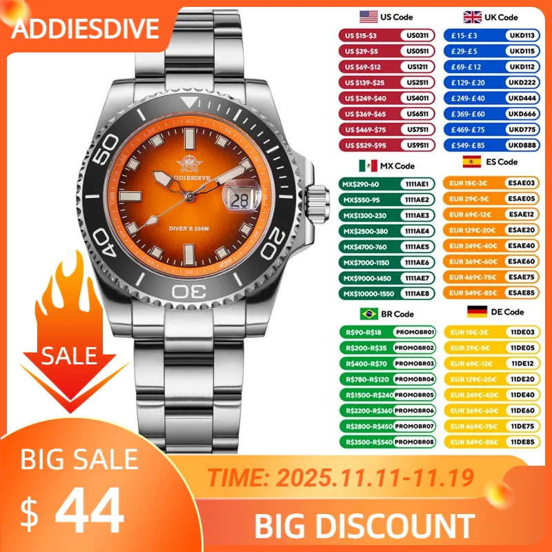 Addiesdive 41 мм лучший бренд спортивные