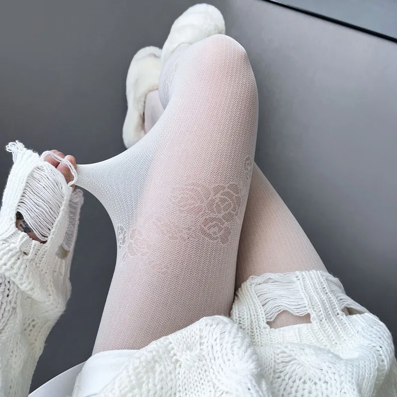 Винтажные кружевные колготки в - Фотография_3