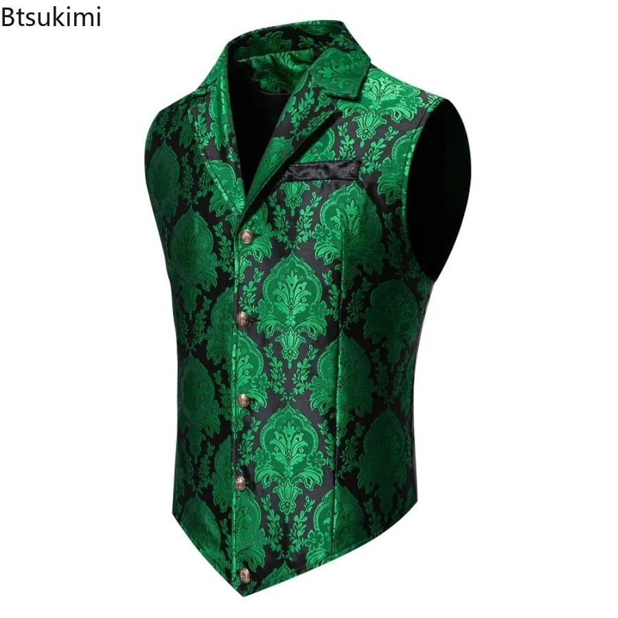 Мужской жаккардовый костюм в стиле ретро - Фотография_4