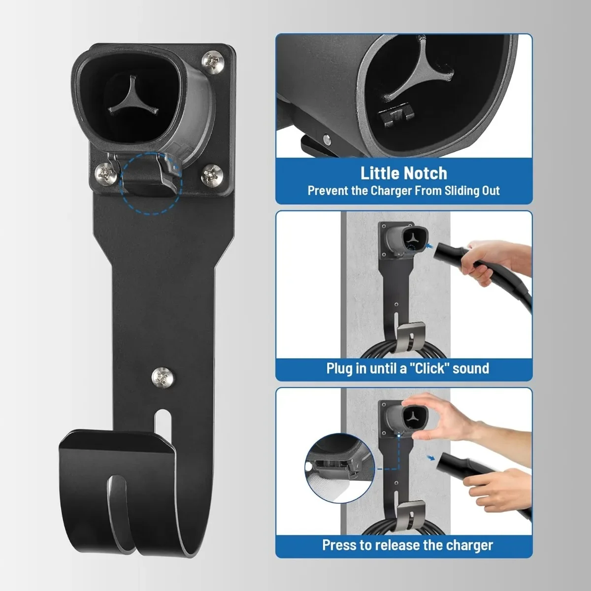 Вешалка для шнура зарядки для tesla model 3y x s - Фотография_6