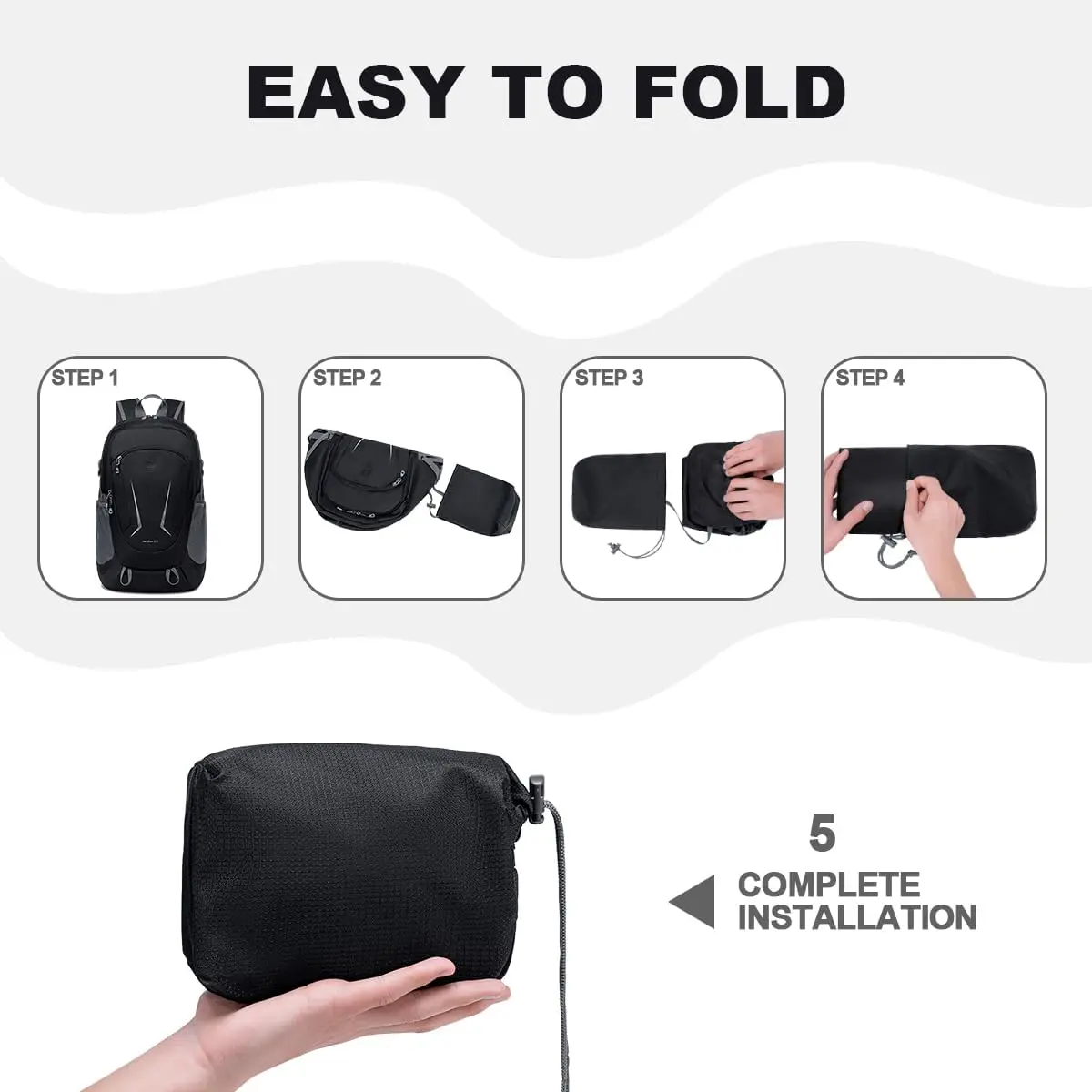 Рюкзак miycoo — сверхлегкий компактный рюкзак для путешествий - Фотография_5