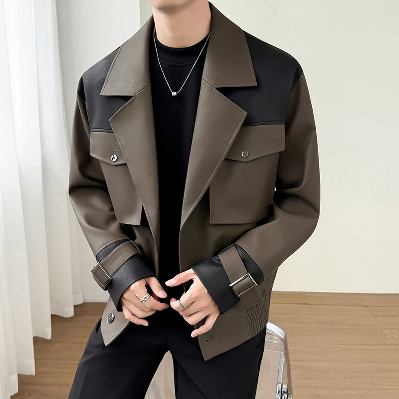 Осенне-зимняя мотоциклетная кожаная куртка