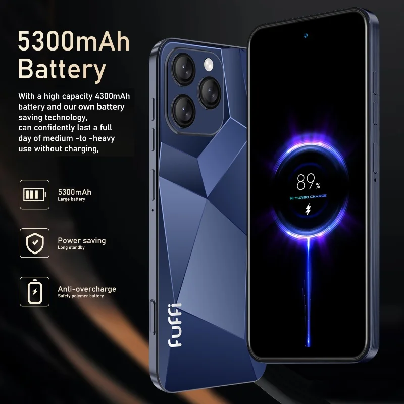 Смартфон global vision i16 pro 5g android 5300 мач 12 гб озу 512 гб пзу 6 - Фотография_4