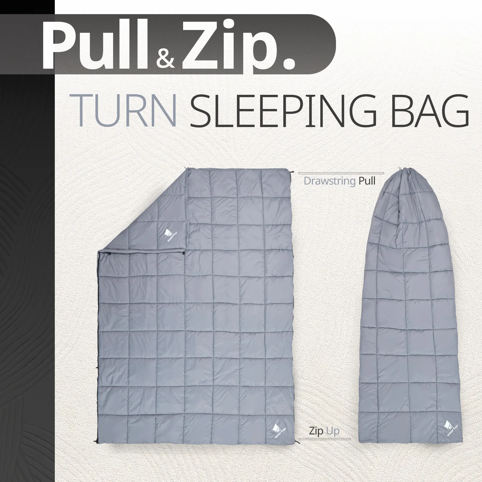 Пуховое одеяло для спального мешка для кемпинга для взрослых 210x140 см - Фотография_2