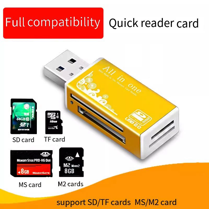4 в 1 tf micro m2 sd ms устройство для чтения карт памяти