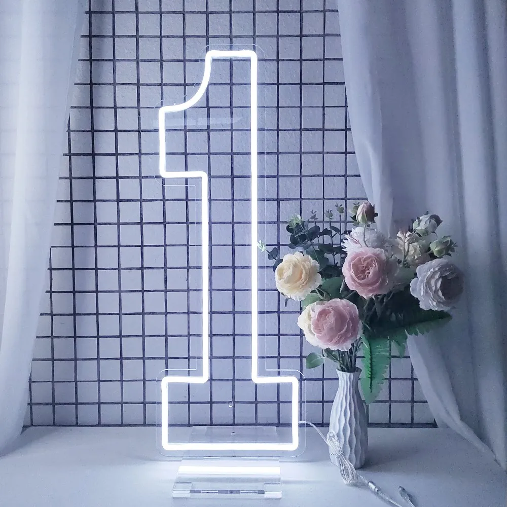 Светодиодная вывеска неоновых номеров очень большого размера - Фотография_4