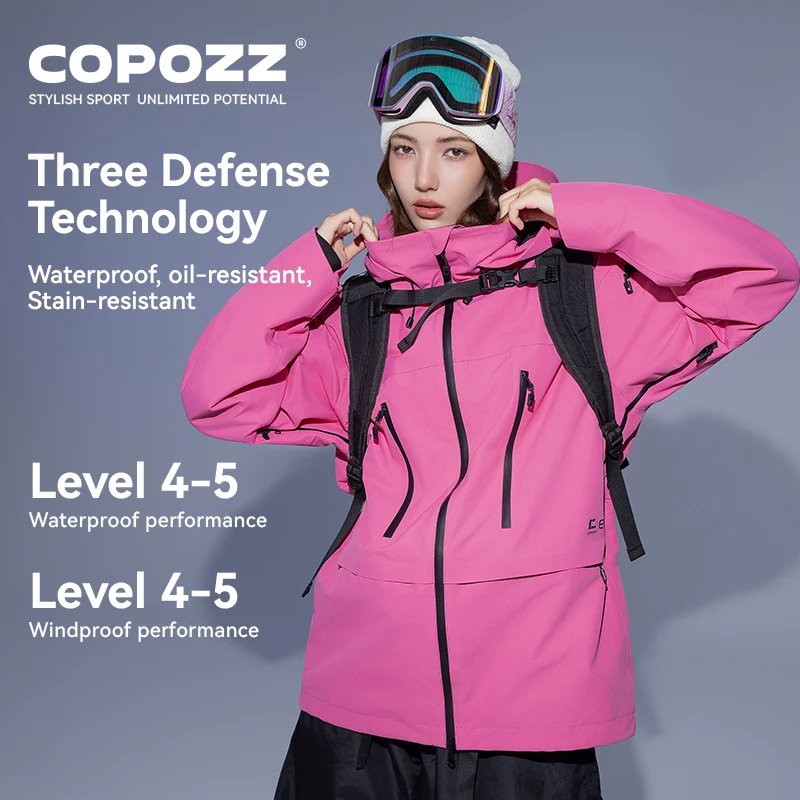 Copozz лыжные пальто зимние теплые