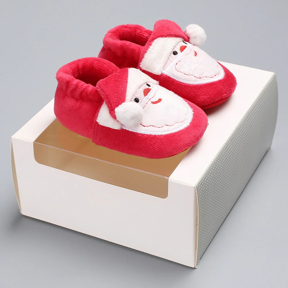 1 пара детских рождественских хлопковых зимних туфель - Фотография_3