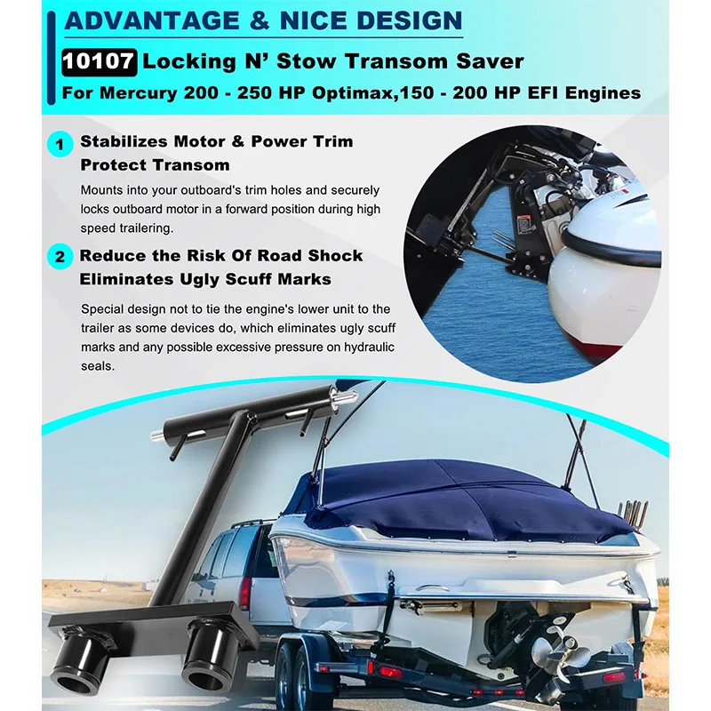 10107 блокировка n’ stow transom saver для подвесного прицепа - Фотография_3