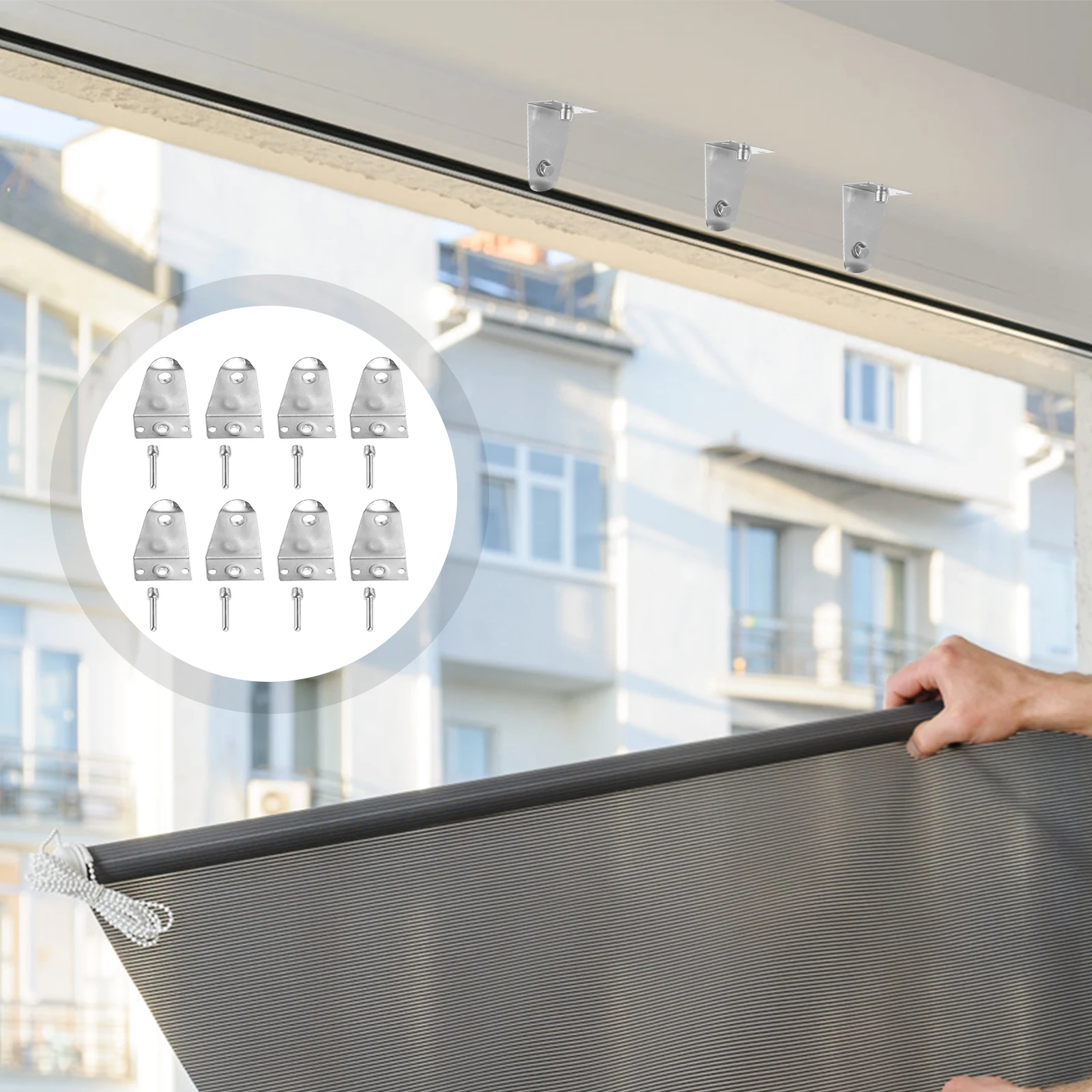 8 комплектов сменных держателей для жалюзи из нержавеющей стали