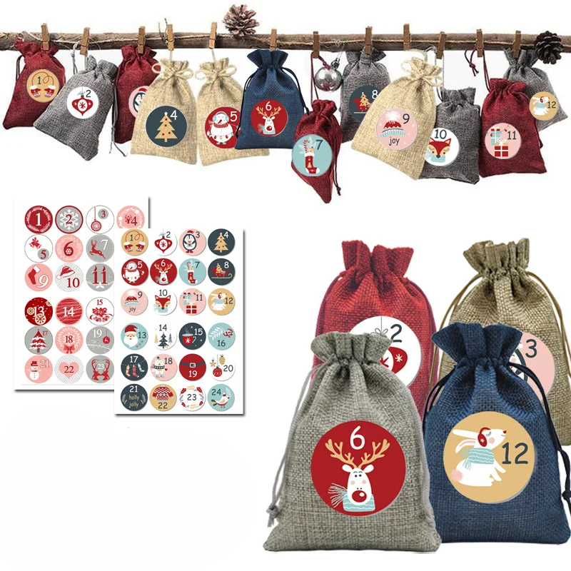 Рождественские подарочные наклейки - Фотография_2