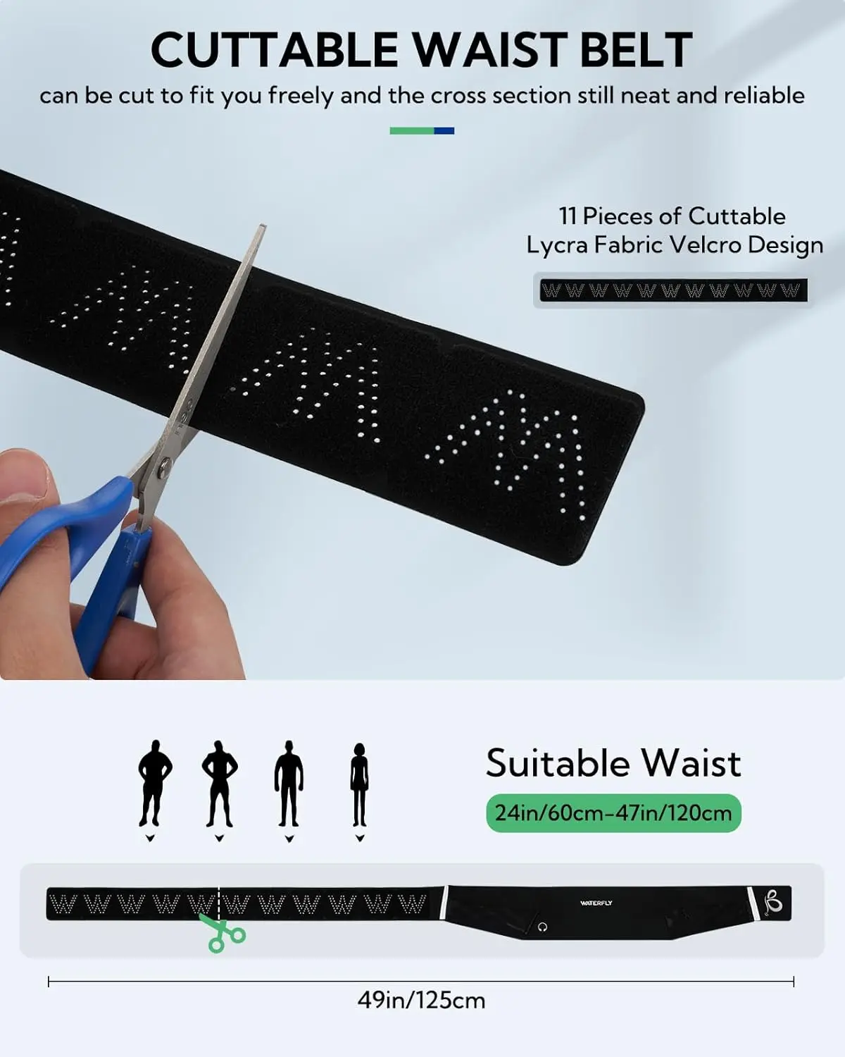 Поясная сумка для бега waterfly: тонкая поясная сумка для мужчин и женщин - Фотография_3