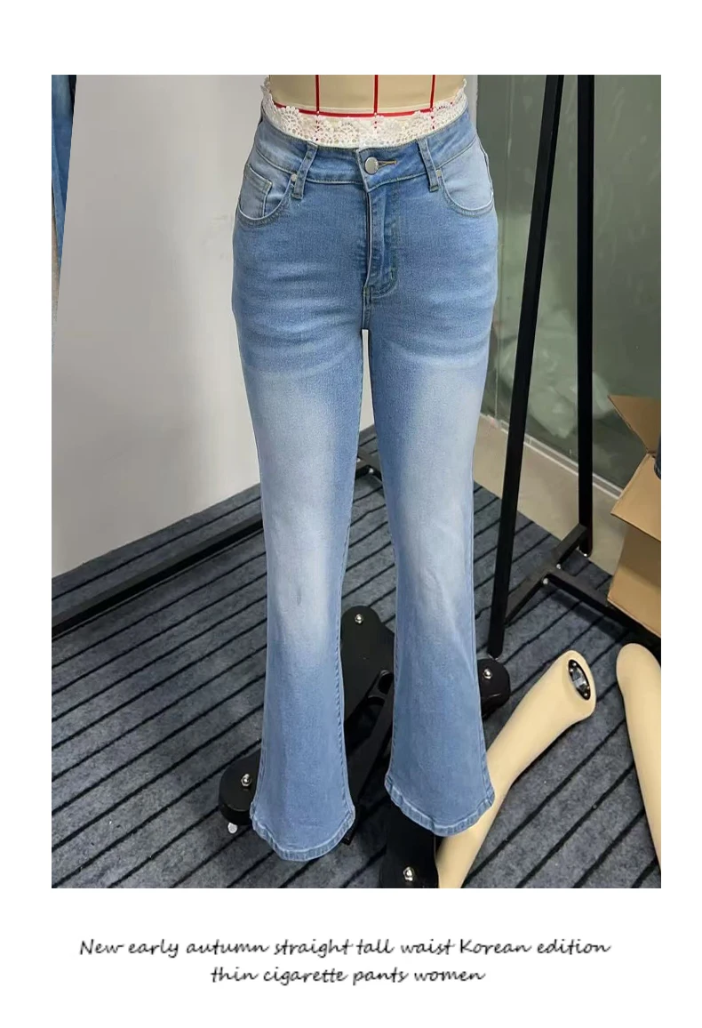 Женские новые джинсы с высокой талией в европе и сша - Фотография_5