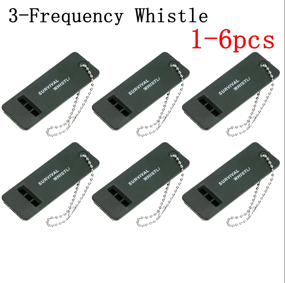1-6pcs 3-frequency whistle high