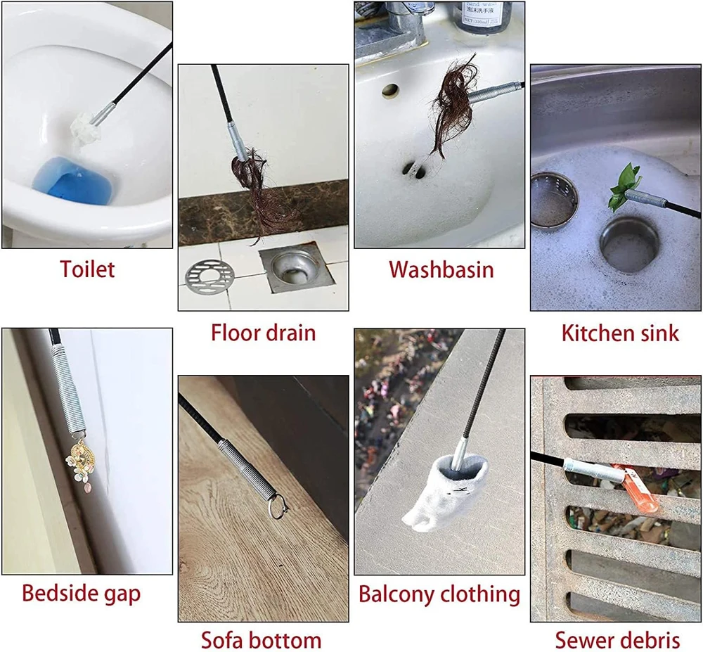 57 см инструмент для разблокировки канализационных труб - Фотография_6