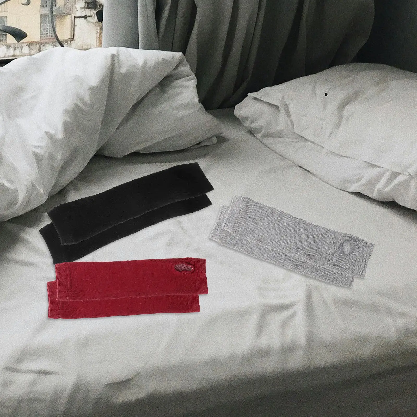 3 пары тонких перчаток без пальцев - Фотография_3