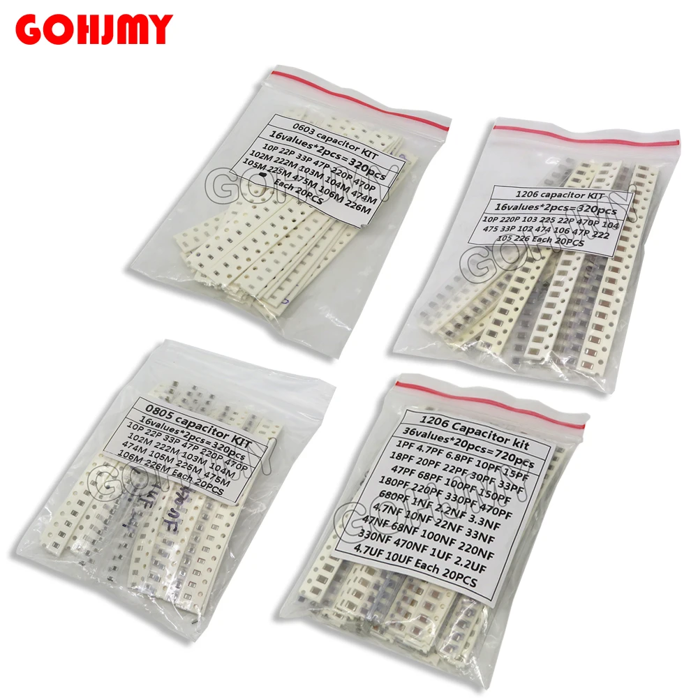Набор конденсаторов smd 0603 0805