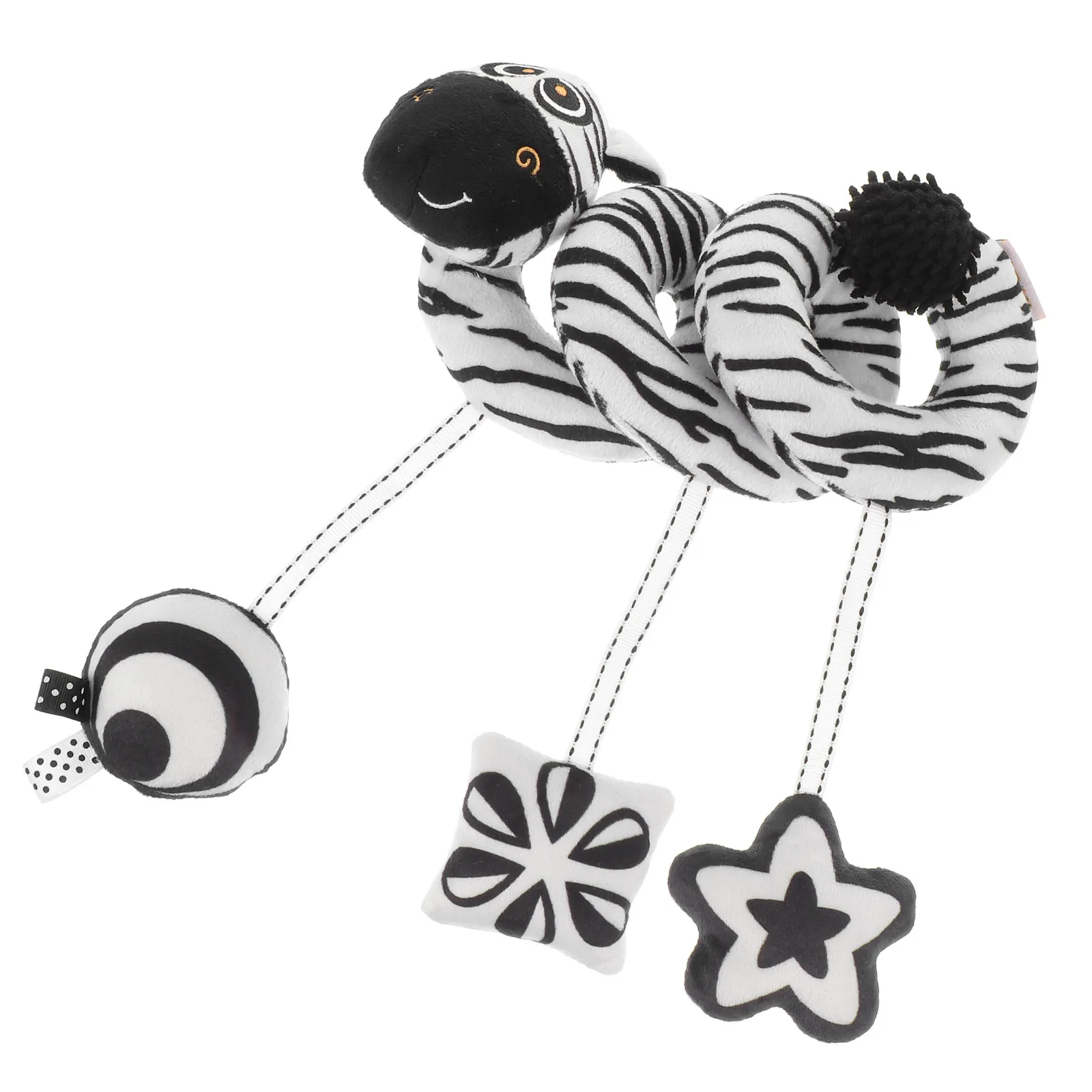 Черно-белая кровать с зеброй для новорожденных - Фотография_2