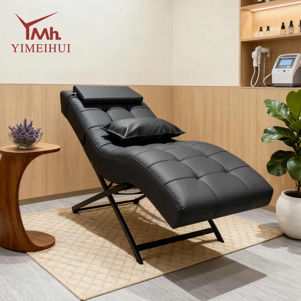 Металлическая массажная кровать с золотой основой - Фотография_3