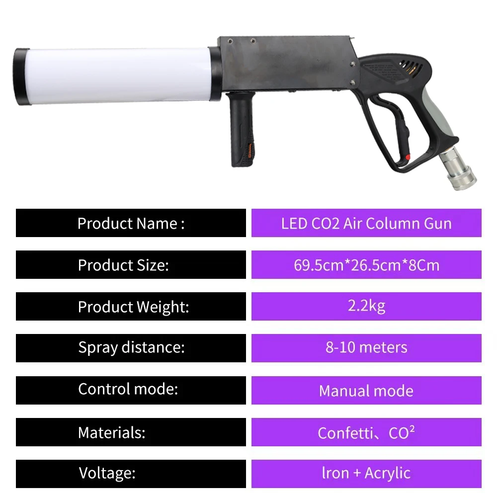 Ручная светодиодная пушка co2 dj - Фотография_5