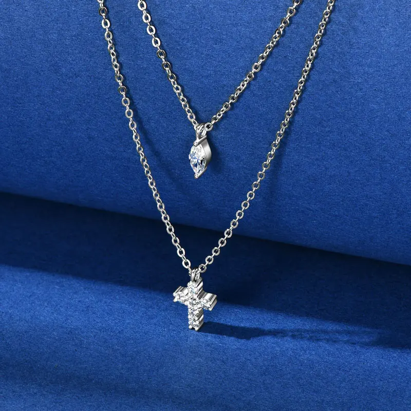 Iogou 3x6 мм и 2 мм муассанит крест - Фотография_2