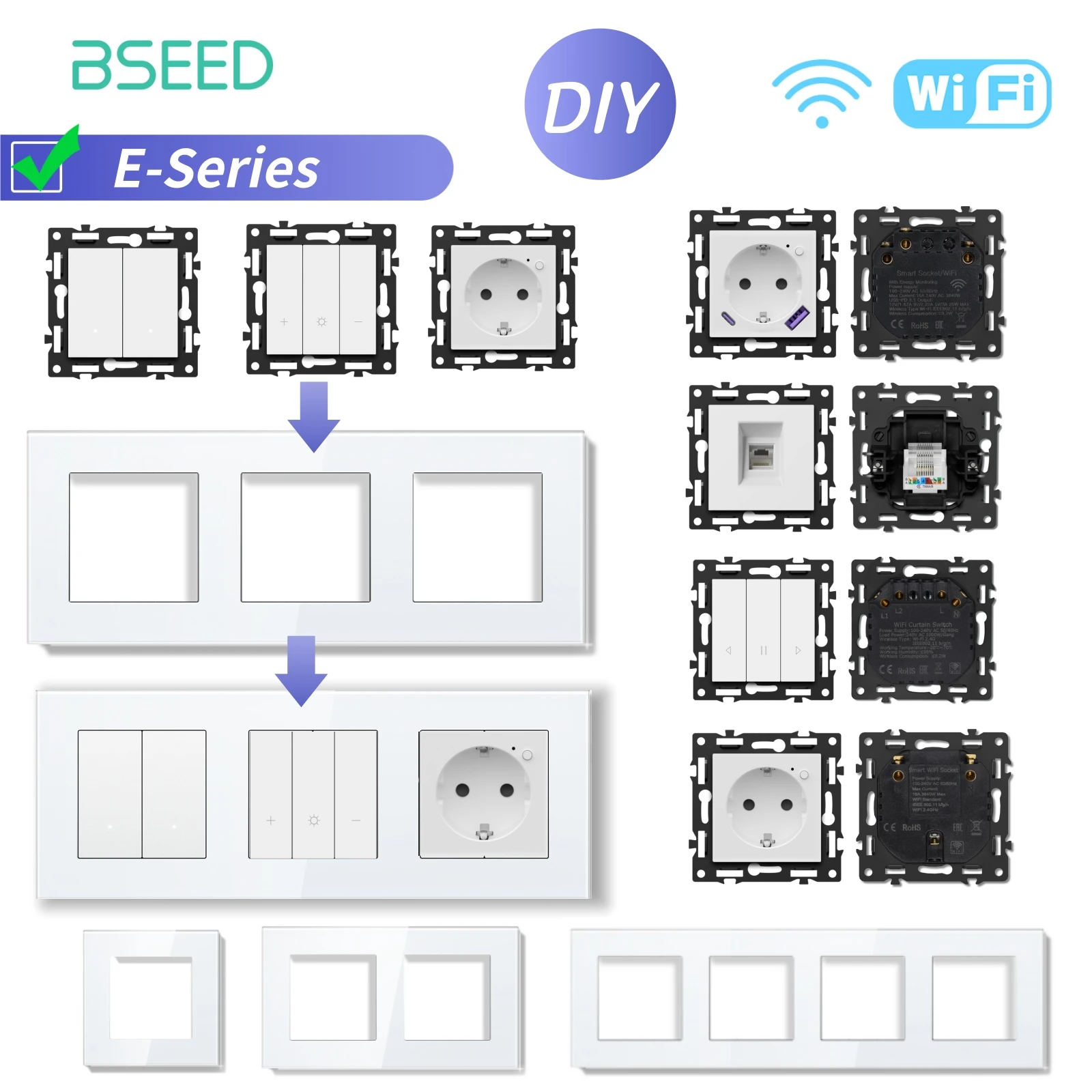 Модули переключателя касания bseed wifi