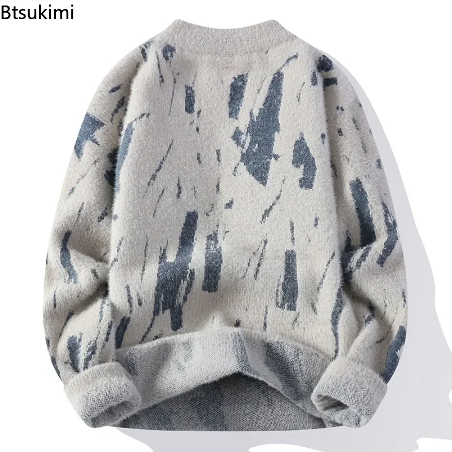 Мужские осенне-зимние вязаные теплые свитера - Фотография_5