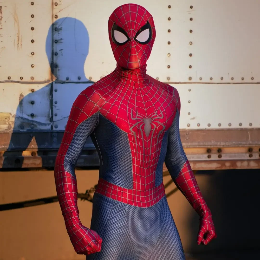 Хэллоуин мужчины tasm 2 паук косплей - Фотография_3