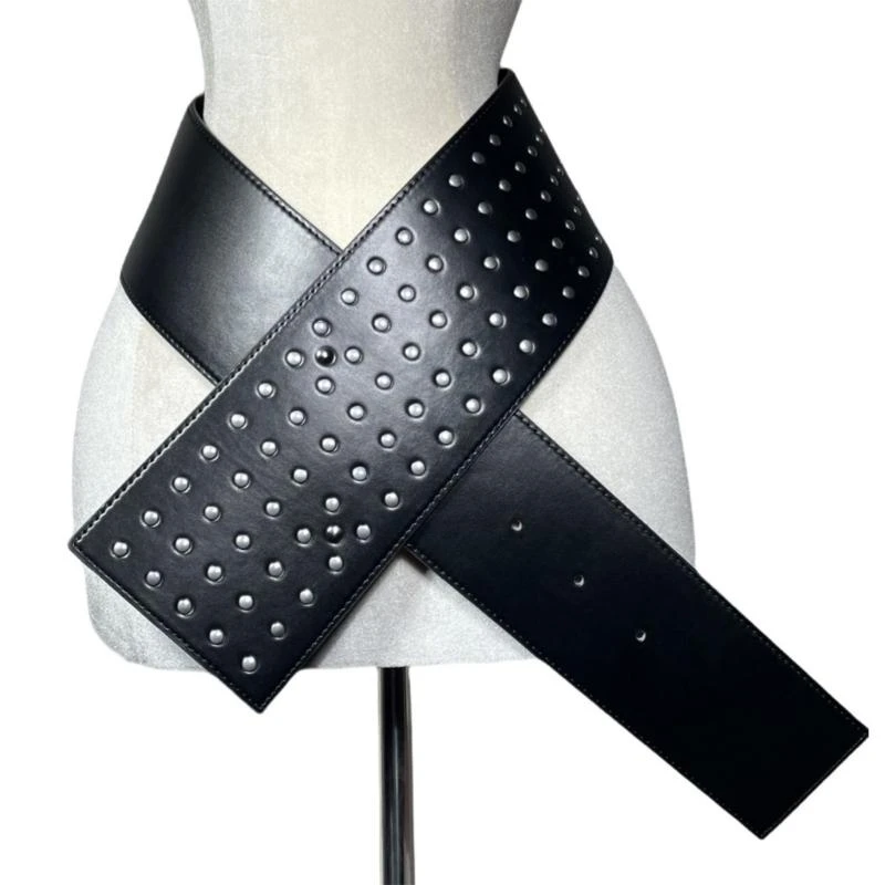 Стильный поясной ремень широкий - Фотография_5