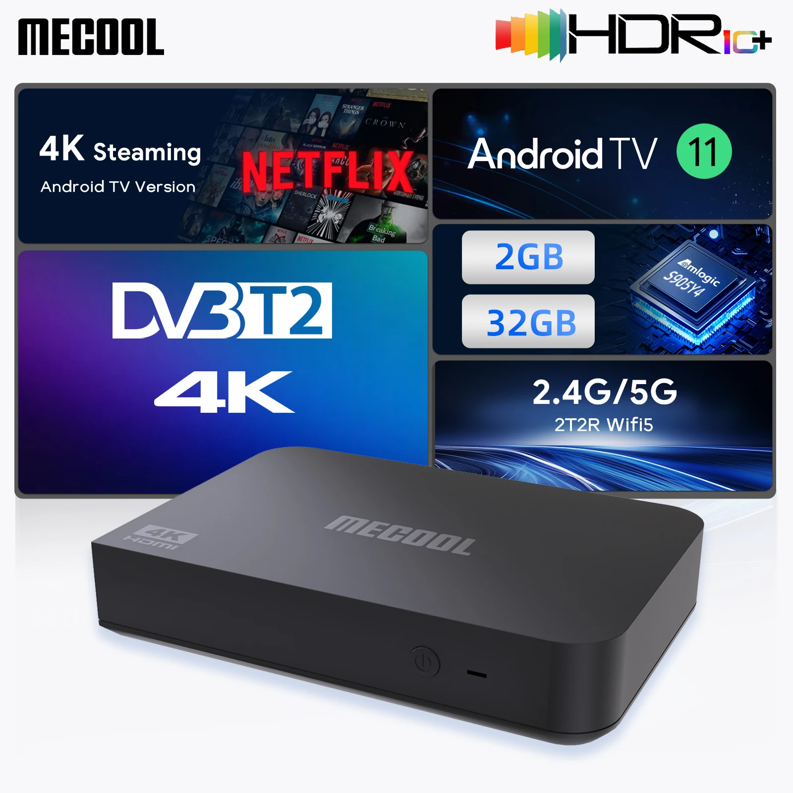 Mecool dvb t2 android tv box kt2 с android 11