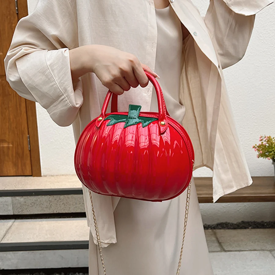 Женская сумка в форме тыквы - Фотография_3