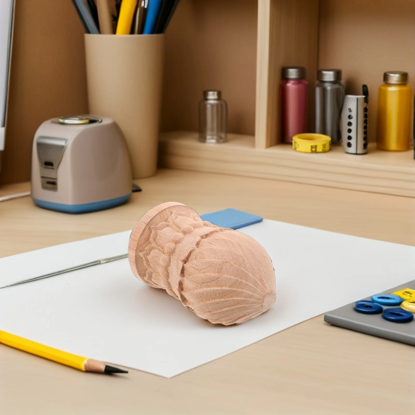 Деревянная декоративная лестница с ананасом - Фотография_4