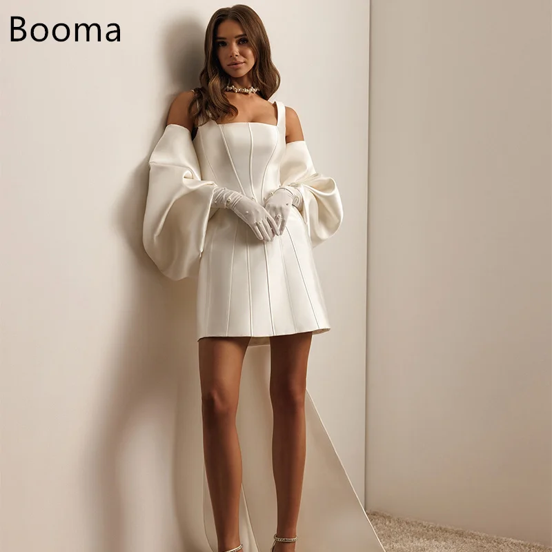 Booma, простые мини-свадебные платья трапециевидной формы