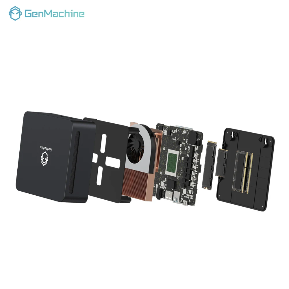 Genmachine amd ryzen 5 5600h мини-пк - Фотография_4