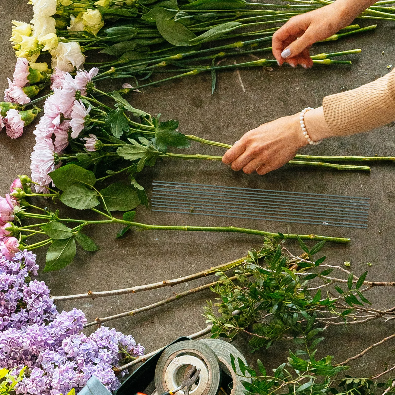 1 комплект, скручивающая палочка с цветком розы - Фотография_2