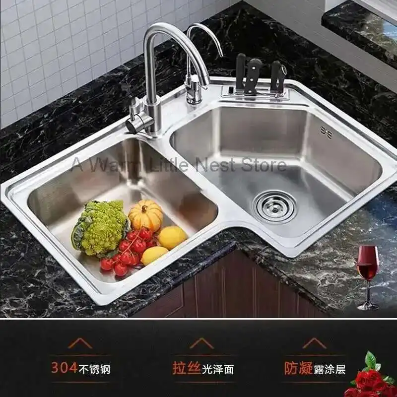 Угловые кухонные мойки из нержавеющей стали - Фотография_2