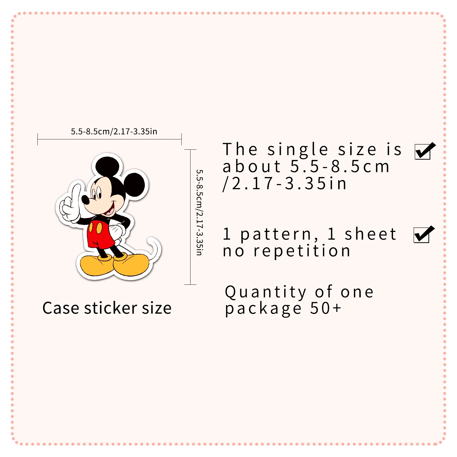 Miniso disney милые смешанные наклейки с микки маусом diy для телефонов - Фотография_2