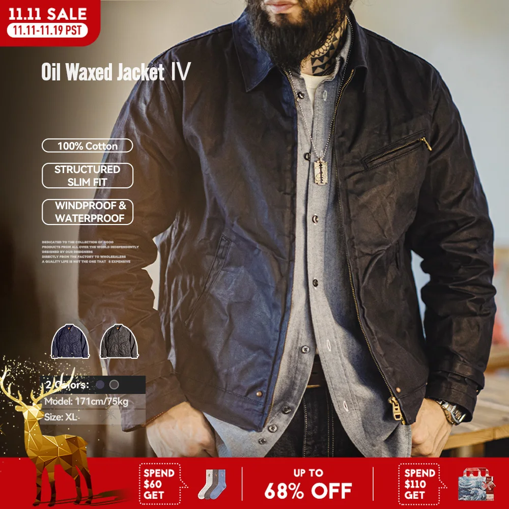 Maden мужская винтажная парусиновая