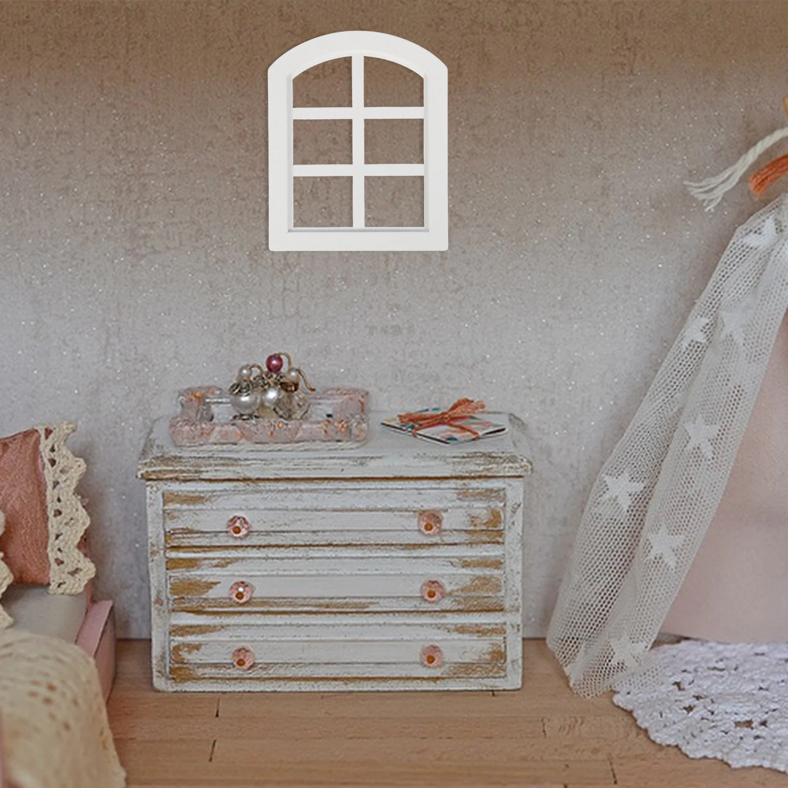 Миниатюрные деревянные окна для кукольного домика в масштабе 1 - Фотография_6