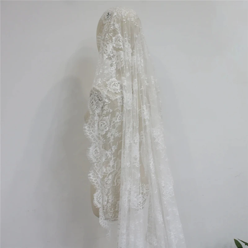 Off white mantilla стиль свадебная - Фотография_4