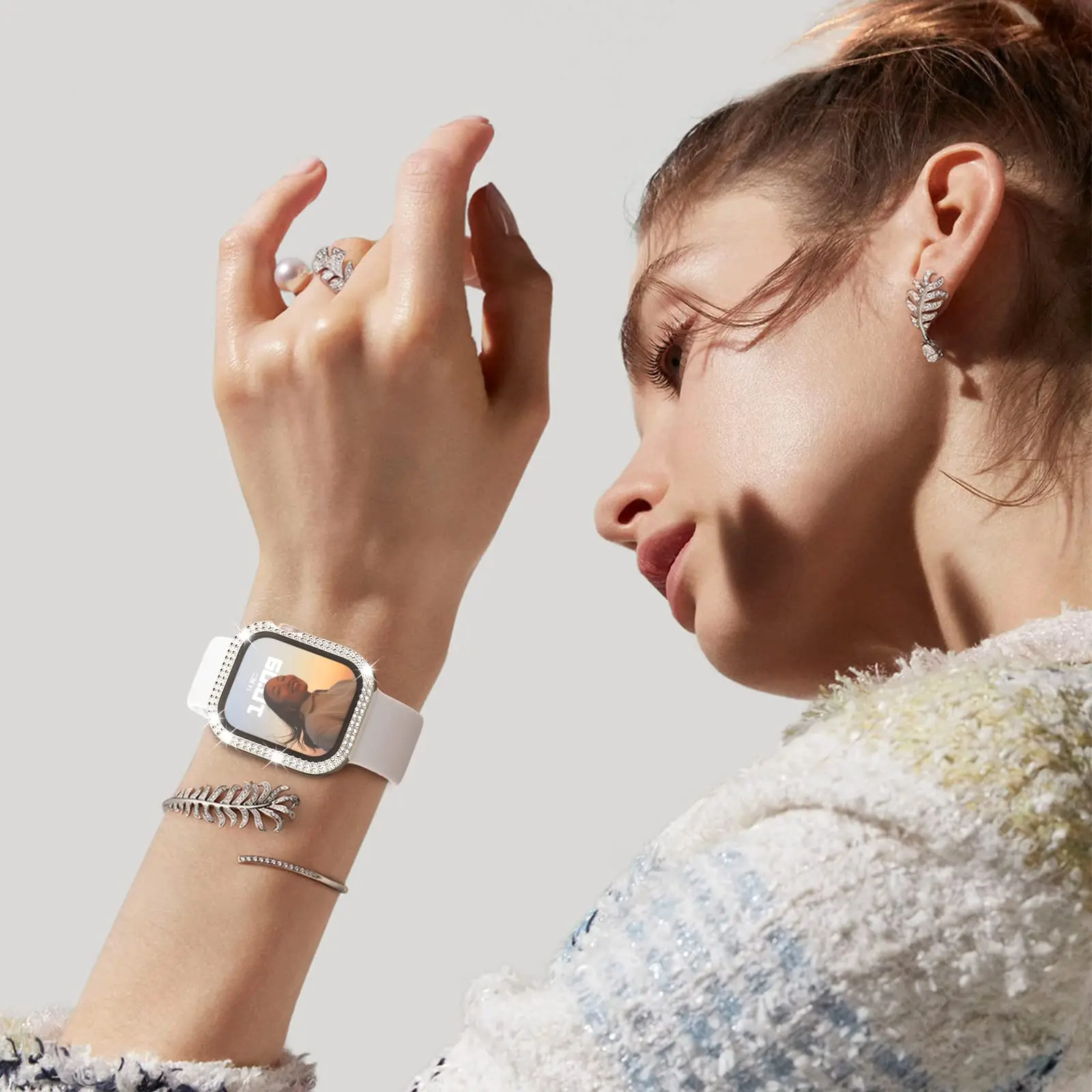 Стекло + алмазный чехол для apple watch - Фотография_6